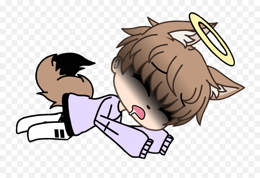 Sleeping Gachalife Sleep Image By Jayden - Gacha Life Sleepig With Transparent Background Picsart Emoji,Sleepojg Emoji No Background