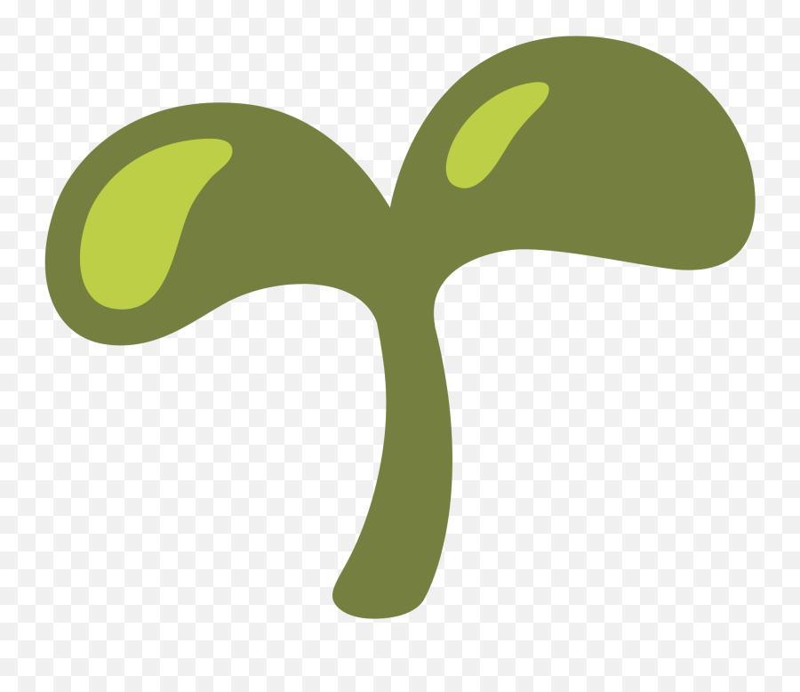 Seedling Emoji - Emoji De Planta Whatsapp,Sprout Emoji