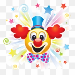 Smiley Bilder Lustige Emoticons - Clown Cartoon Circus Emoji,Emoticons Kussmund