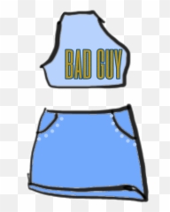 Merch Blue Sticker - For Teen Emoji,Emoji Crop Top And Skirt
