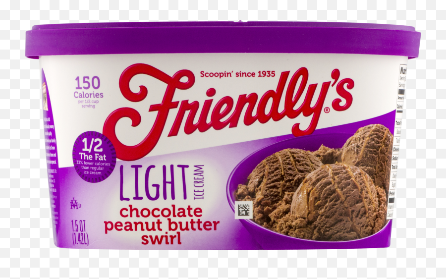 Chocolate Peanut Butter Swirl Light Ice - Types Of Chocolate Emoji,Walmart Chocolate Ice Cream Emoji