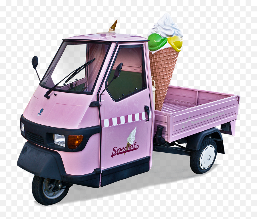 Free Photo Ice Cream Cone Ice Cream Van - Ijs Auto Emoji,3wheel Of Emotions