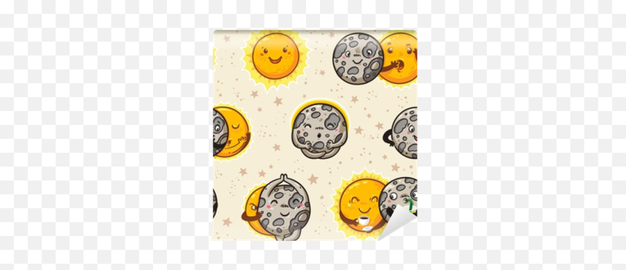 Cute Moon Practice Of Yoga Emoji,Yoga Emoticon For Galaxy