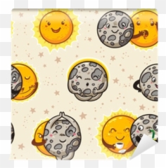 Cute Moon Practice Of Yoga Emoji,Yoga Emoticon For Galaxy