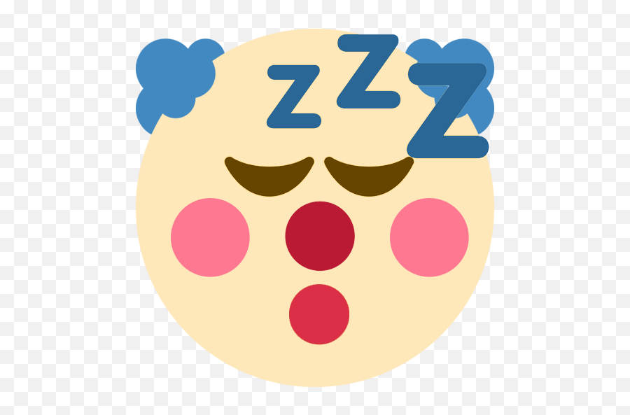 Clownsleepy - Discord Emoji Sleepy Clown Emoji,Sleeping Emoji