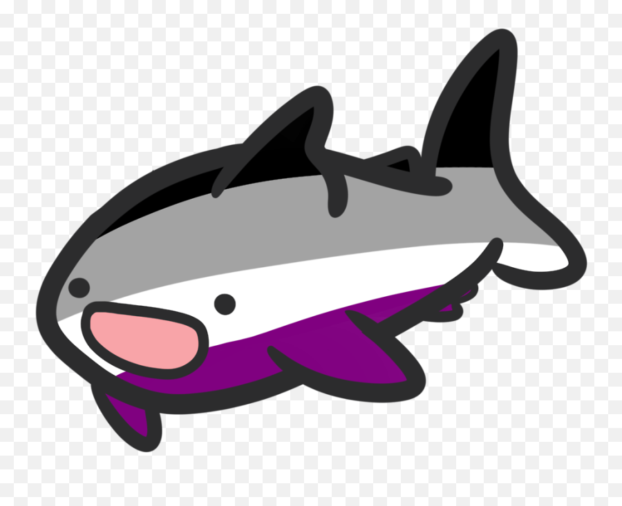 Pin On Gender And Sexuality - Asexual Shark Pin Emoji,Asexual Emoji