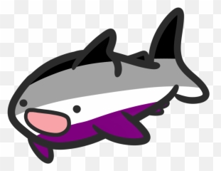 Pin On Gender And Sexuality - Asexual Shark Pin Emoji,Asexual Emoji