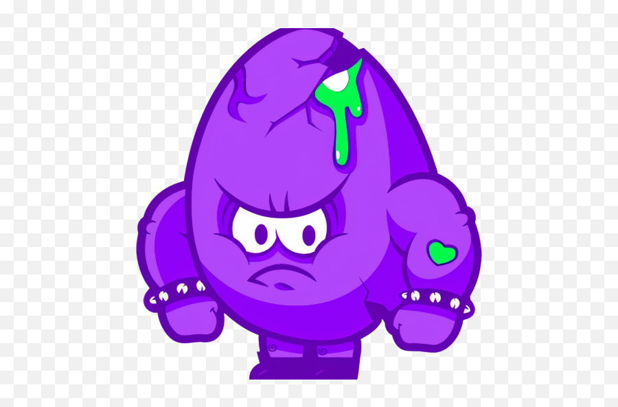 Gamerlaczko - Trovo Emoji,Purple Angry Emoji