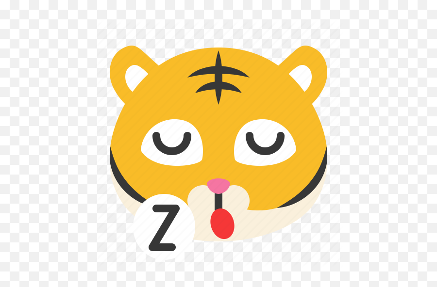 Avatar Emoji Sleep Sleepy Somnolent Tiger Wild Icon - Download On Iconfinder Happy,Emoji Bed Set Amazon