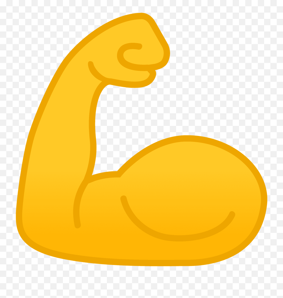 Flexed Biceps Emoji - Flexing Arm Emoji,Flex Emoji