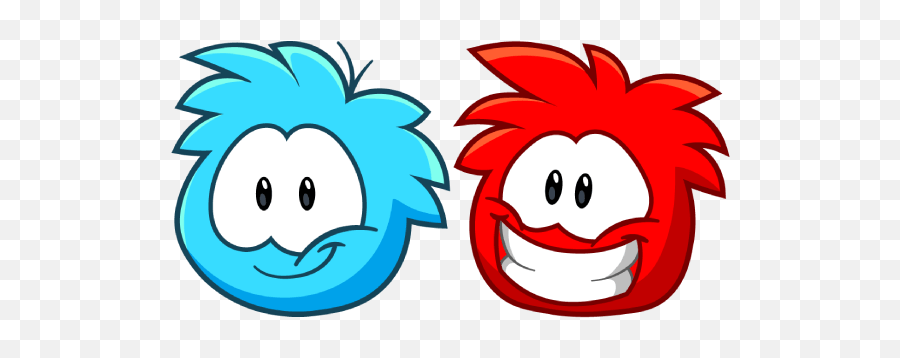 Red Puffles Cursor - Blue Puffle Club Penguin Emoji,Penguin Emoticons
