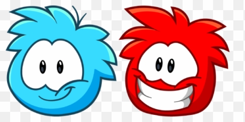 Red Puffles Cursor - Blue Puffle Club Penguin Emoji,Penguin Emoticons