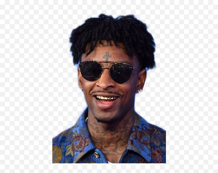 21 American Rap Hiphop Sticker - Curly Emoji,21 Savage Emoji