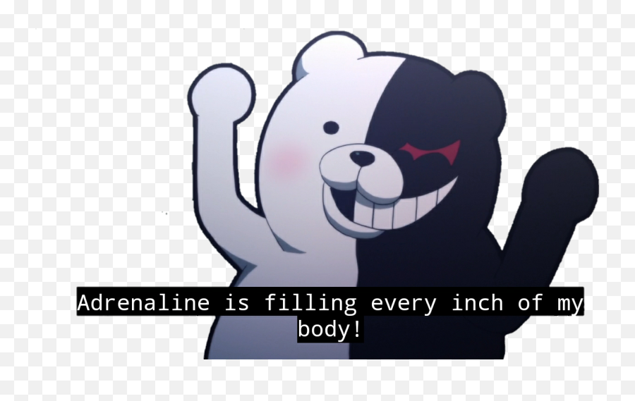 Monokuma Danganronpa Sticker - Happy Emoji,Monokuma Emoji