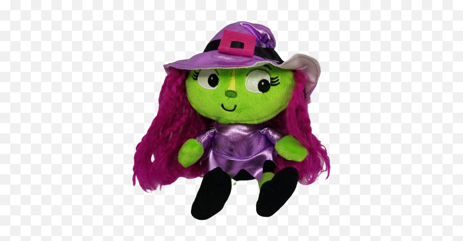 Dan Dee Collectoru0027s Choice 8 Halloween Green Witch Plush Toy Stuffed Pink Hair - Fictional Character Emoji,Emoji Stuffed Toys