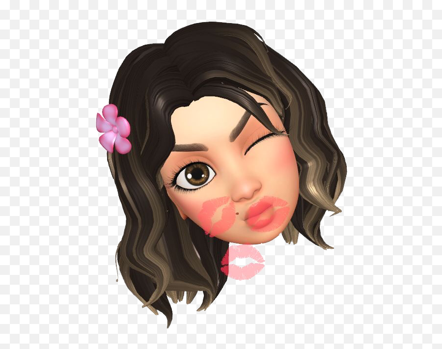Animoji Memoji Apple Kiss Sticker - Facemoji Girl,Apple Emotion