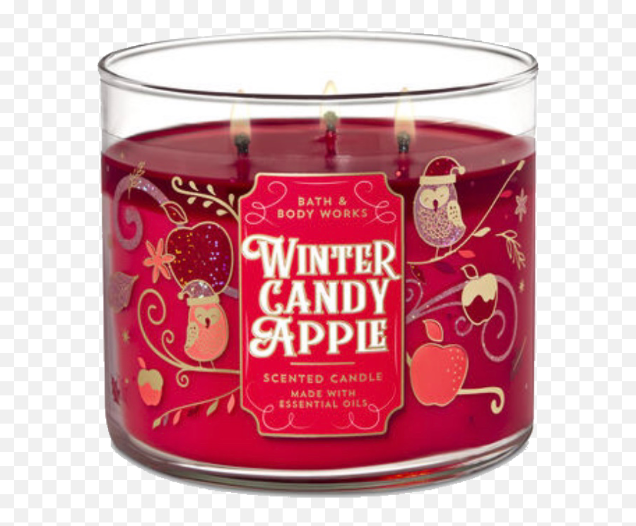 Candy Apple Christmas Sticker - Bath And Body Works Winter Candy Apple Candle Emoji,Candy Apple Emoji