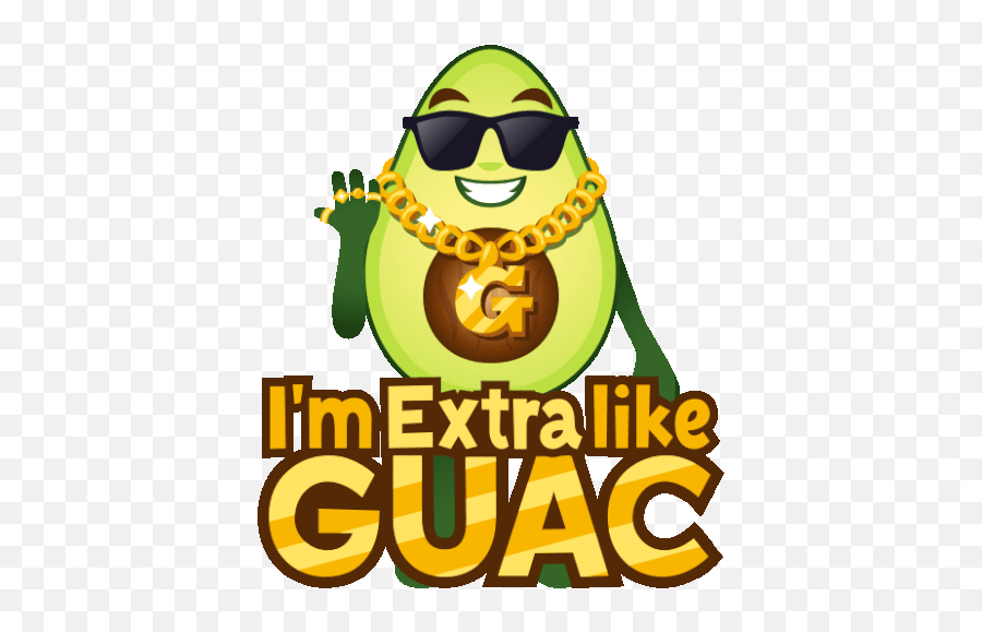 Im Extra Like Guac Avocado Adventures Gif - Imextralikeguac Avocadoadventures Joypixels Discover U0026 Share Gifs Happy Emoji,Avocado Emoticon