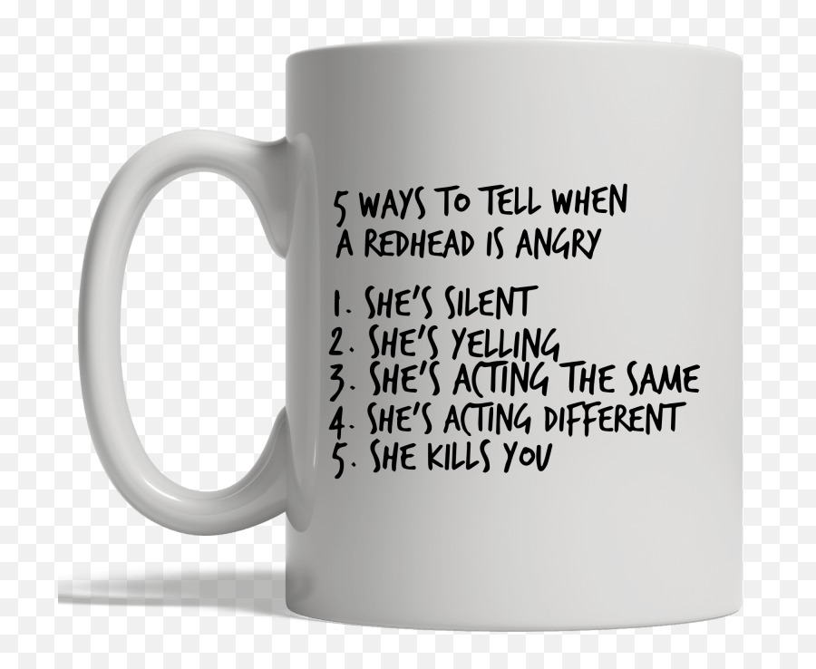 Download 5 Ways To Tell When A Redhead Is Angry Sheu0027s Silent - Mug Emoji,Redhead Emoji