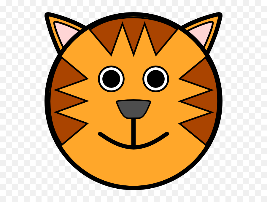 Free Tiger Face Clipart Download Free Clip Art Free Clip - Face Of Animal Cartoon Emoji,Animal Faces Emoticons