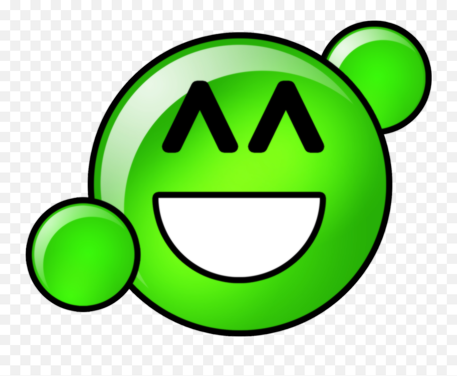 Smiley Content Vert - Happy Emoji,Oasis Emoticons