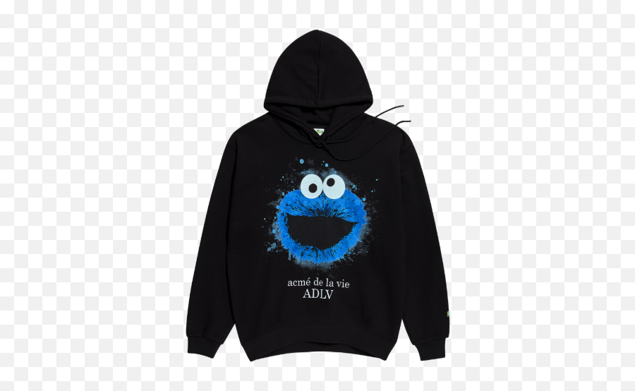 Sesame Street X Adlv - Adlv Cookie Monster Hoodie Emoji,Emoticon De X