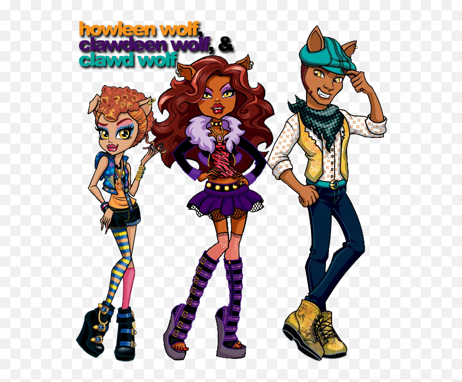 Wolf Siblings - Monster High Photo 31261997 Fanpop Draculaura Frankie Monster High Emoji,Deviantart Emoticon Meow