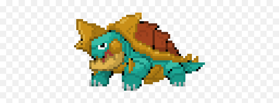 Drednaw Pixel Art Pokémon Amino - Fictional Character Emoji,Pokemon Bw Emotion