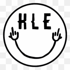 Middle Finger Face Tee Blue U2013 Hle Clothing - Happy Emoji,Black And White Emoticon Giving The Finger
