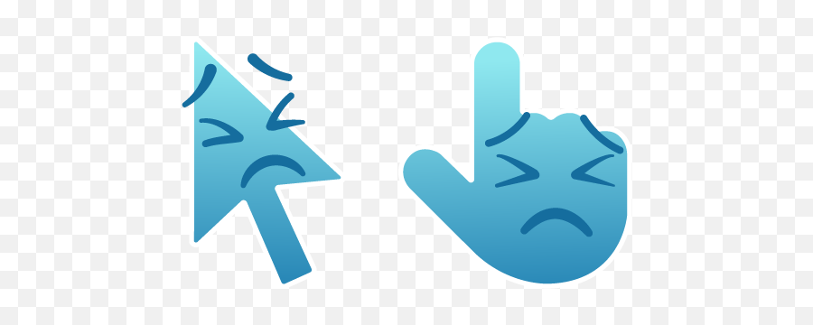 Cursoji - Persevering Face Cursor U2013 Custom Cursor Browser Sign Language Emoji,Squinting Emoticon Text