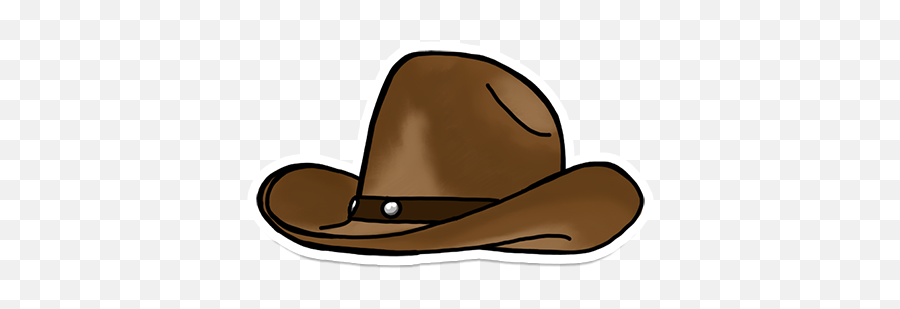 Thinking Caps Stickers - Costume Hat Emoji,Add Cowboy Hat To Any Emoticon