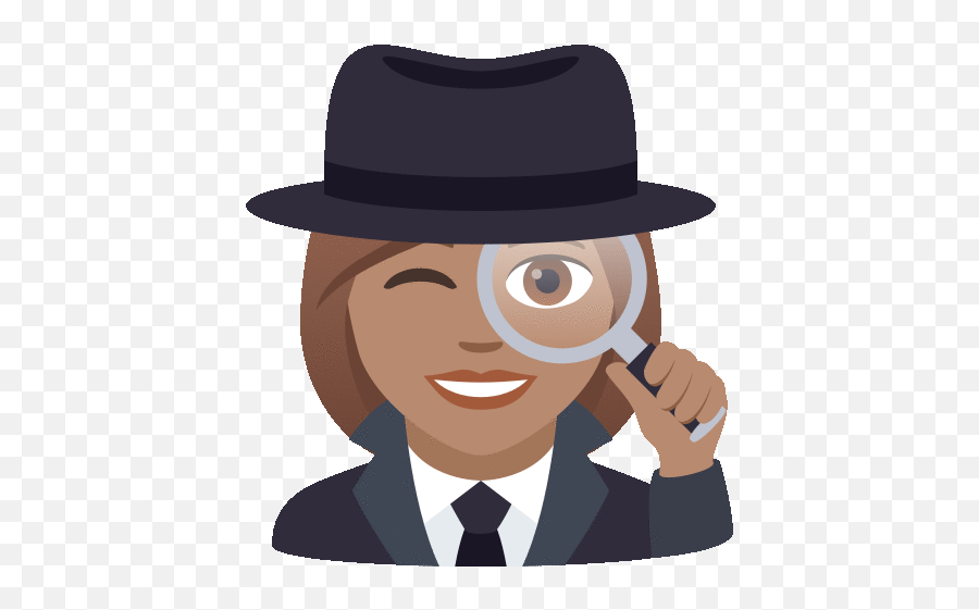 Detective Joypixels Gif - Joypixels Emoji,Find The Emoji Magnifying Glass