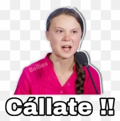 Greta Thunberg Stickers For Whatsapp - Greta Thunberg Whatsapp Sticker Emoji,Emoji De Callate