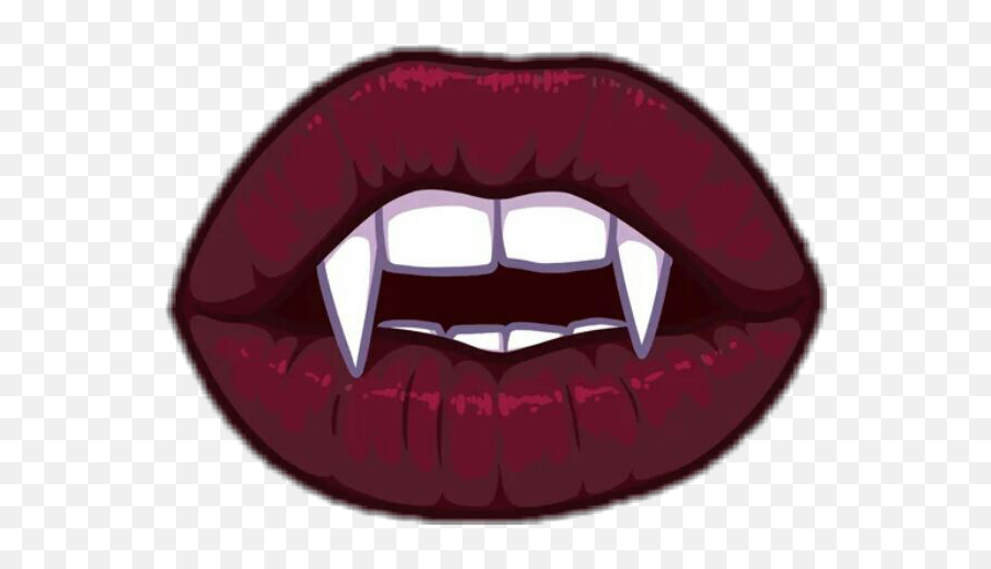 Lips Lipsart Red Pink Lip Party Sticker By - Vampire Lips Clipart Emoji,Red Lips Emoji