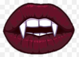 Lips Lipsart Red Pink Lip Party Sticker By - Vampire Lips Clipart Emoji,Red Lips Emoji