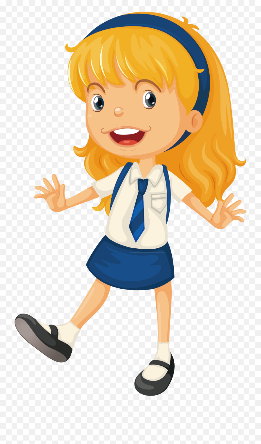 Vector School Anime Girl Png Transparent Image Png Mart Emoji,Woman Student Emoji Png
