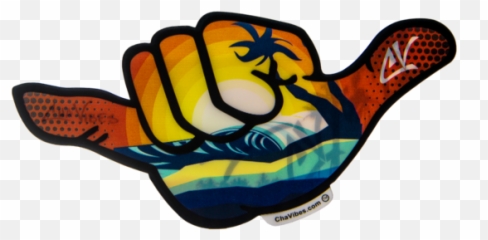 Stickers U2013 Cha Vibes - Sign Language Emoji,Shaka Emoji Facebook