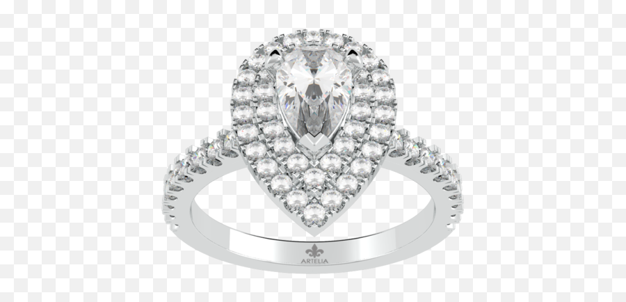 Buy Double Halo Engagement Rings Australia Artelia Jewellery Emoji,Emotions Engagment Rings