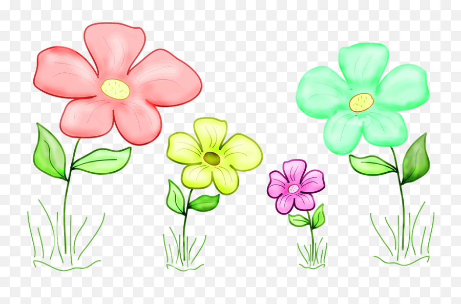 Free Photo Petals Drawing Flowers Plant Grass Colorful - Max Emoji,Emotions Iceburg