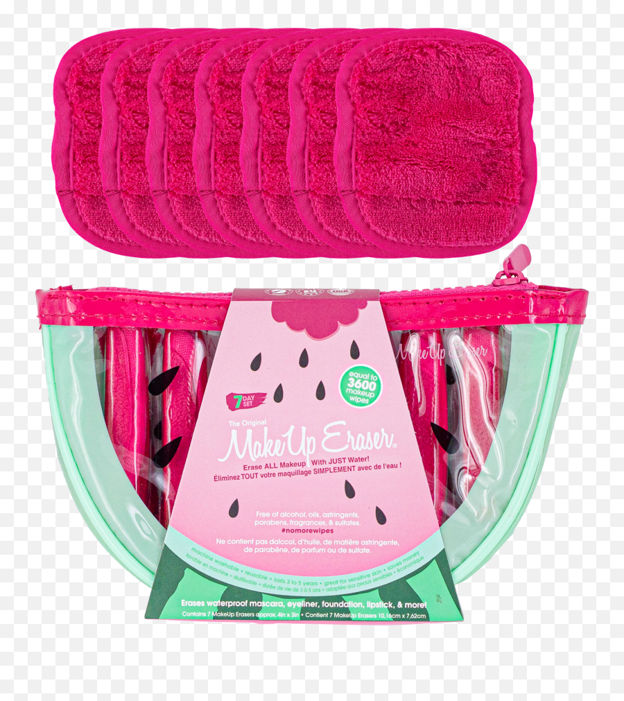 Makeup Eraser Makeup Bag - Makeup Eraser Watermelon 7 Day Set Emoji,Emoji Makeup Bag