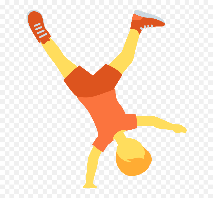 Person Cartwheeling Emoji Clipart Free Download Transparent,Emoji Move Free