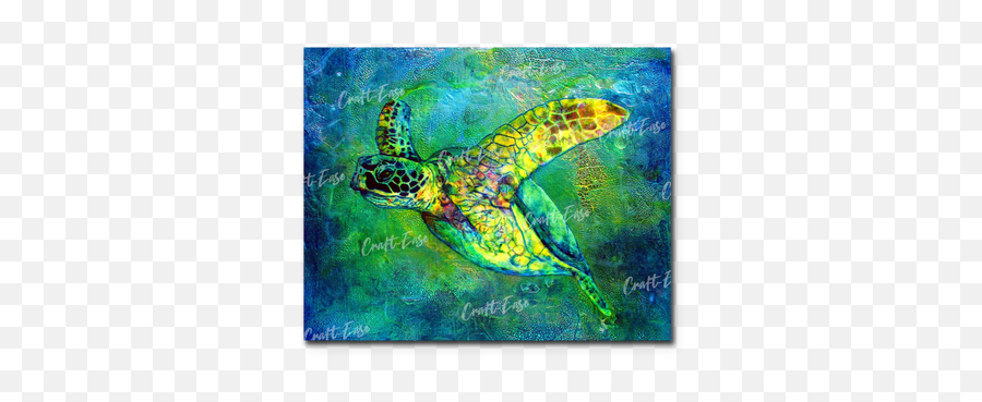 Sea Turtle Paint By Numbers - Silent Journeyu2013 Craftease Emoji,