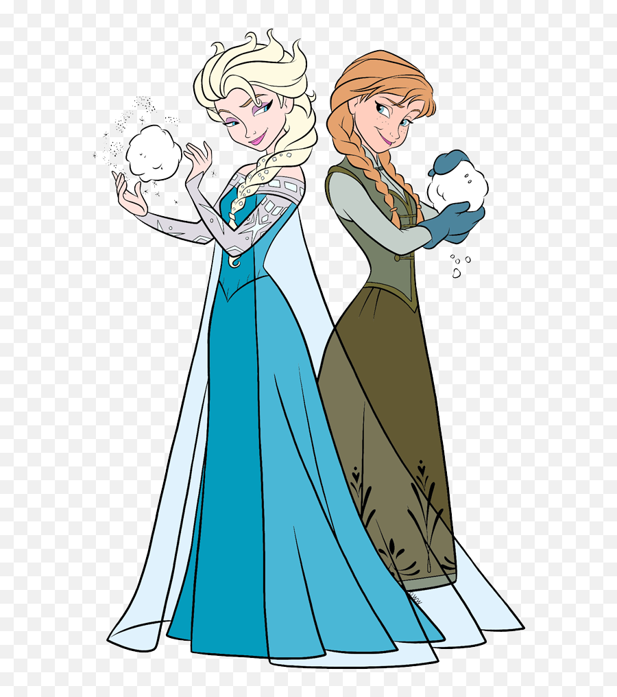 Anna And Elsa Clip Art From Frozen Disney Clip Art Galore Emoji,Disney Frozen Emotion Pins Set