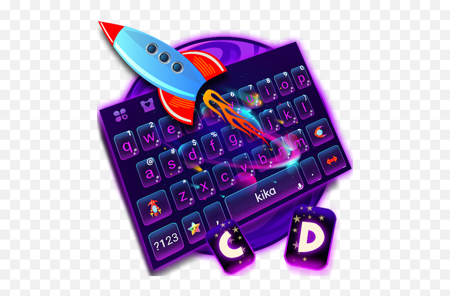 Cartoon Galaxy Stellar Keyboard Theme U2013 Applications Sur - Office Equipment Emoji,Rasta Emoji Keyboard
