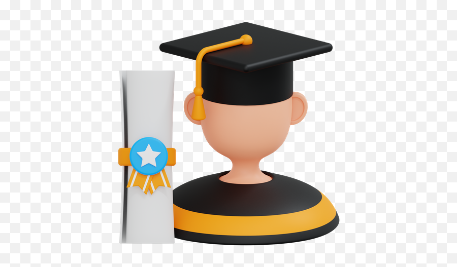 Graduation Man 3d Illustrations Designs Images Vectors Hd Emoji,Emoji Of Graduation