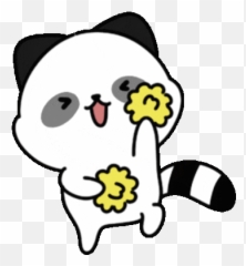 Raccoon Animal Sticker - Raccoon Animal White Discover Emoji,Link Cheer Emoji