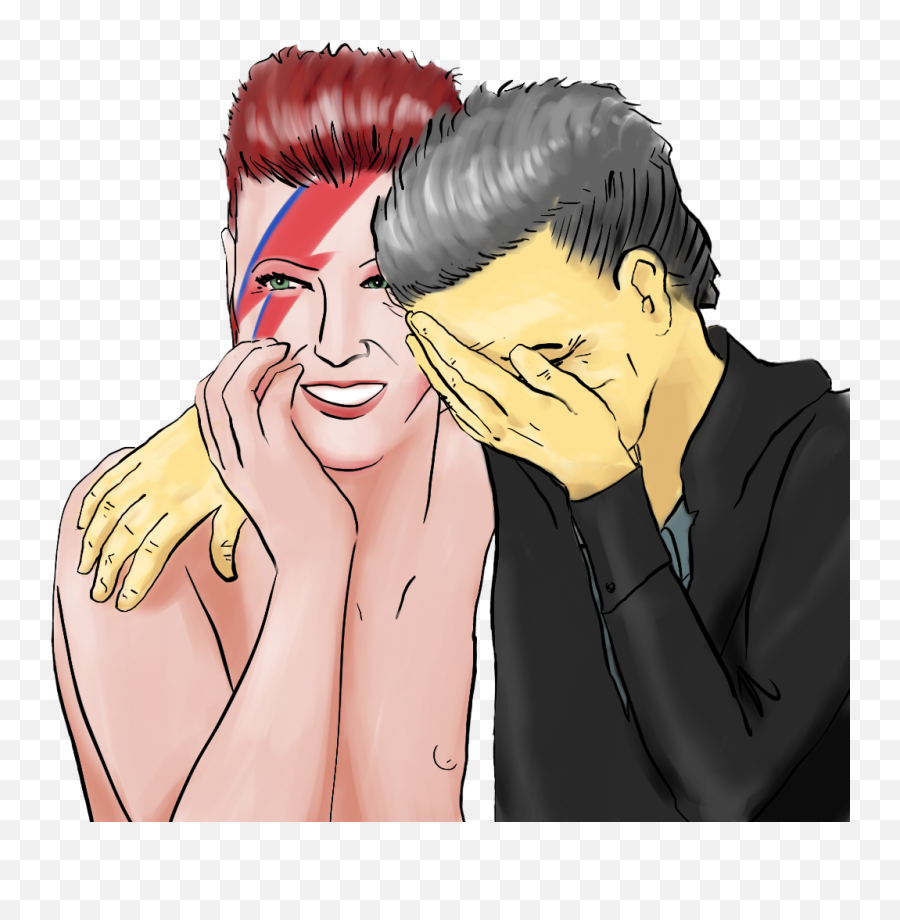 David Bowie Girls Laughing Know Your Meme - For Adult Emoji,Laughing Emotion