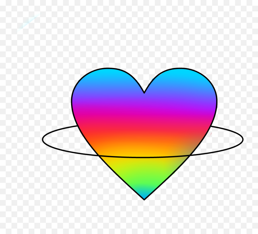 Free Download Heart Rainbow Planet Sticker By Sof A - Planet Heart Planet Clipart Emoji,Gymnastics Emoji For Iphone
