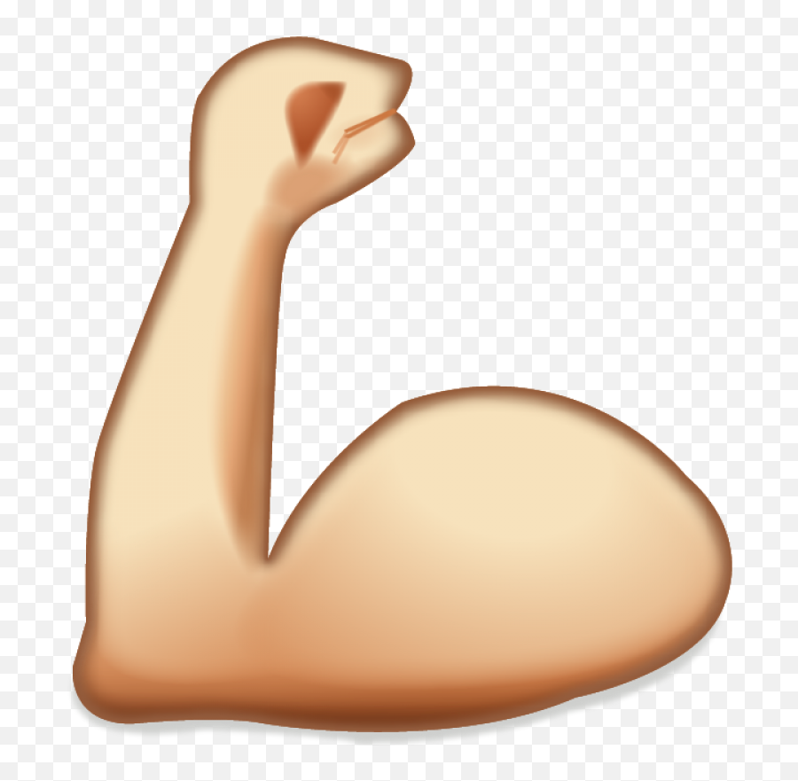 Download Flexing Muscles Emoji Icon - Strong Arm Emoji Transparent Background,Flex Emoji