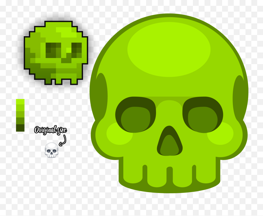 Skull Emoji - Dot,Skull Emoji
